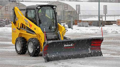 skid steer plow used|snowex plows for skid steers.